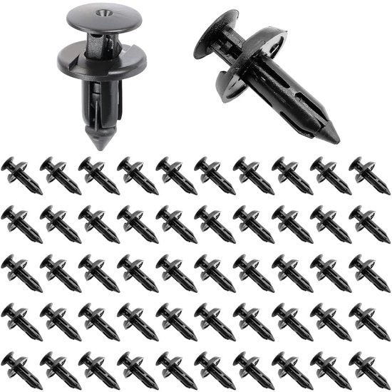 Fili di fissaggio in plastica per motocicli, set di 50 pezzi, 6 mm, per Yamaha Suzuki Kawasaki