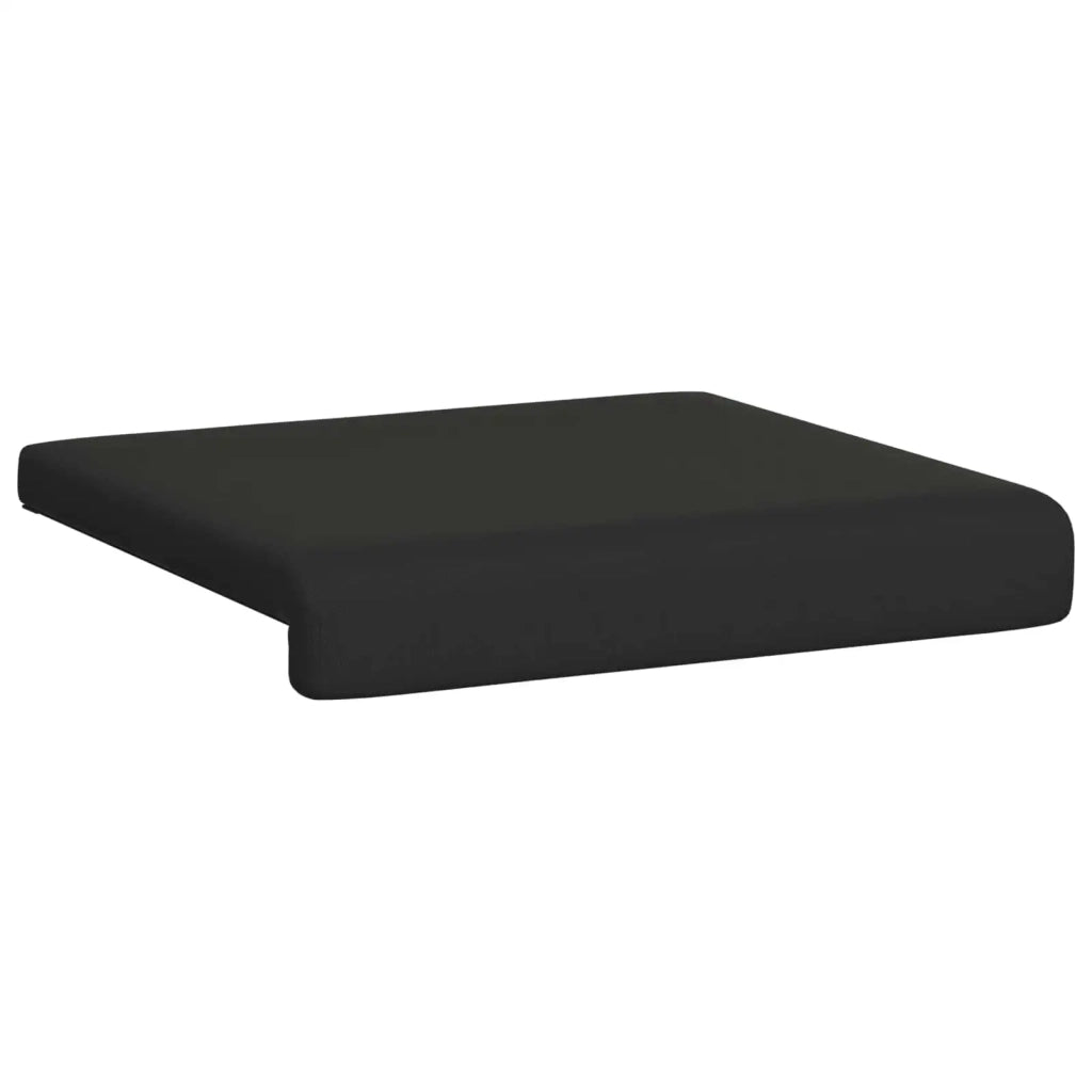 Cuscino per panchina 4 pcs Velvet testurizzato Nero 42043161