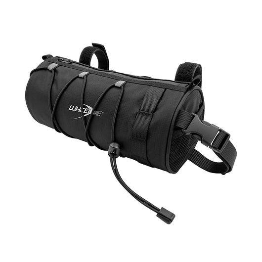 Borsa per Bicicletta da Manubrio con Tracolla Capienza 2,5L in Poliestere Nero