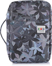 Organizzatore di matite, contenitore per matite, regalo per famiglia e amici, contenitore per matite con grande capacità e supporto per scuola, ufficio, viaggio, nero, moda