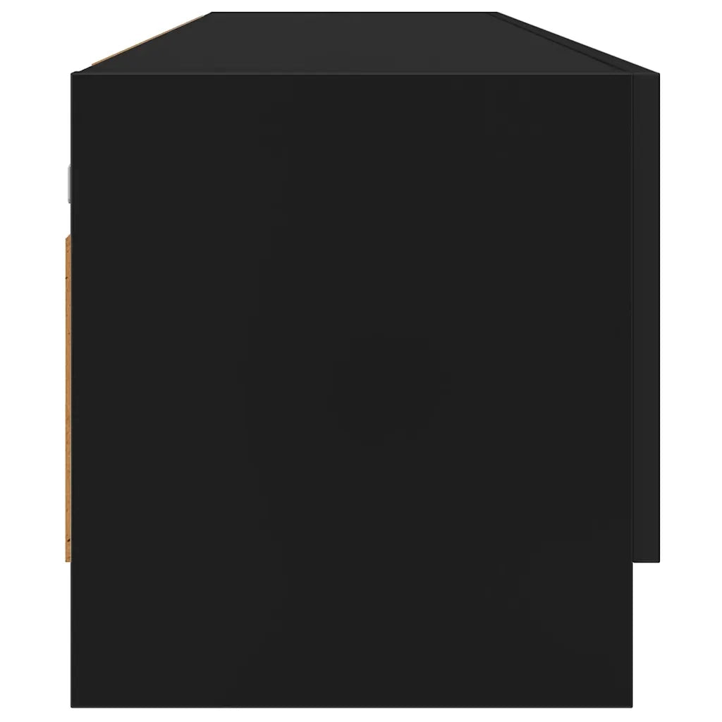 Armadio Nero 70x32,5x35 cm in Legno Multistrato 808243