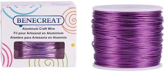 Alumineo - Filo di alluminio 1 mm - Anodizzato - 150 metri - Filo per artigianato - Creazione di perle - Progetti creativi - Esperienza artigianale eccezionale