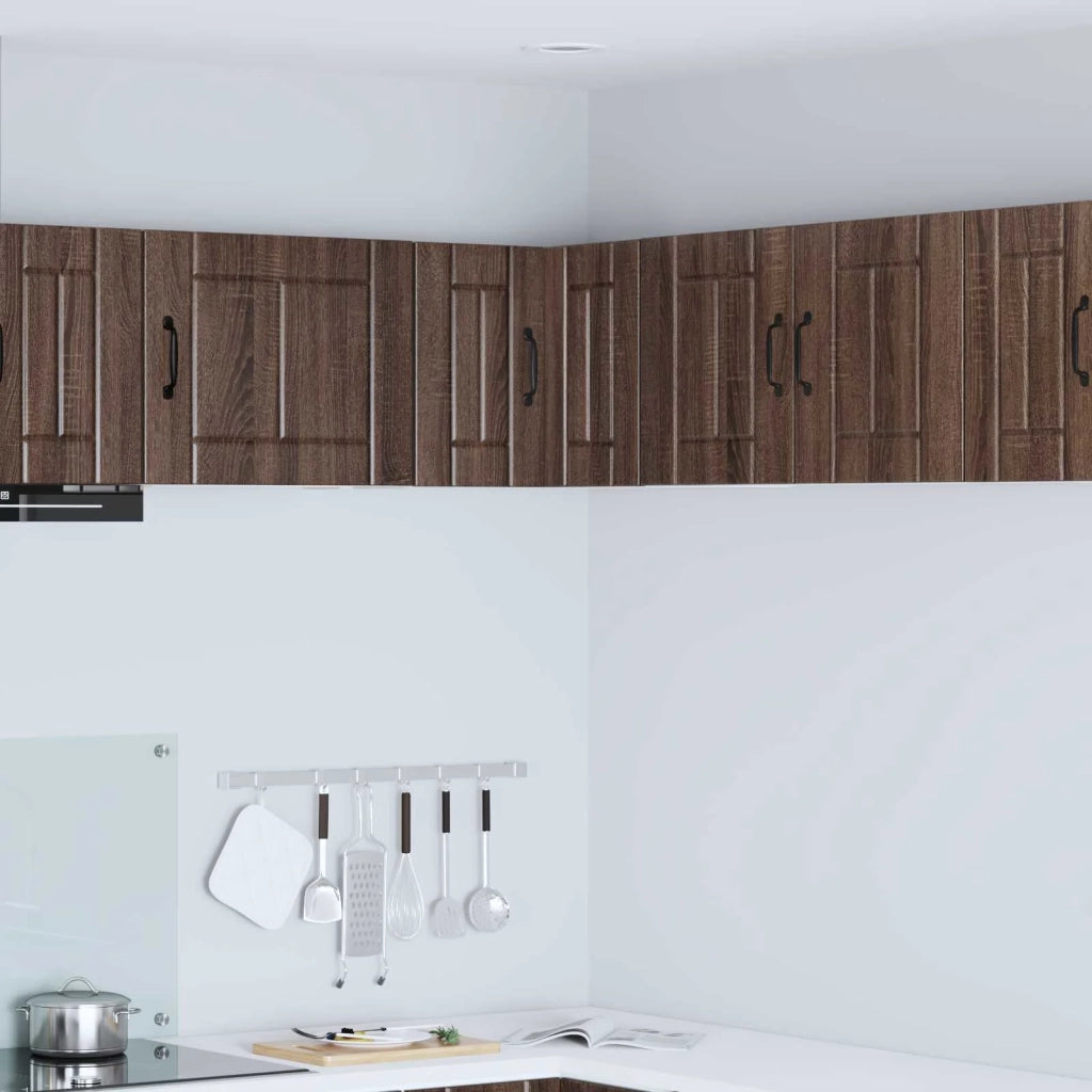Pensile da cucina | Mobile angolare per parete LUCCA Rovere Marrone 57 x 57 x 40 cm