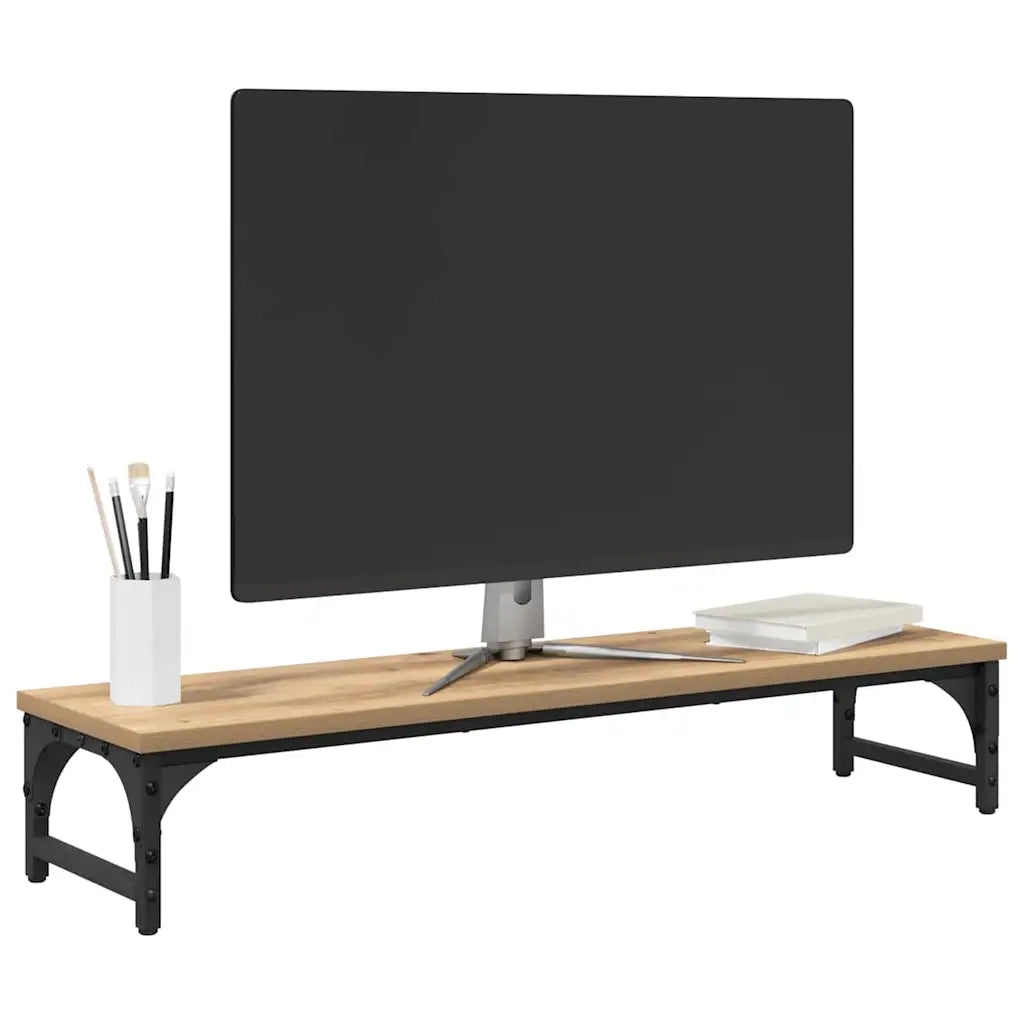 Supporto per Monitor Rovere Artigianale 85 x 23 x 15,5 cm 882185