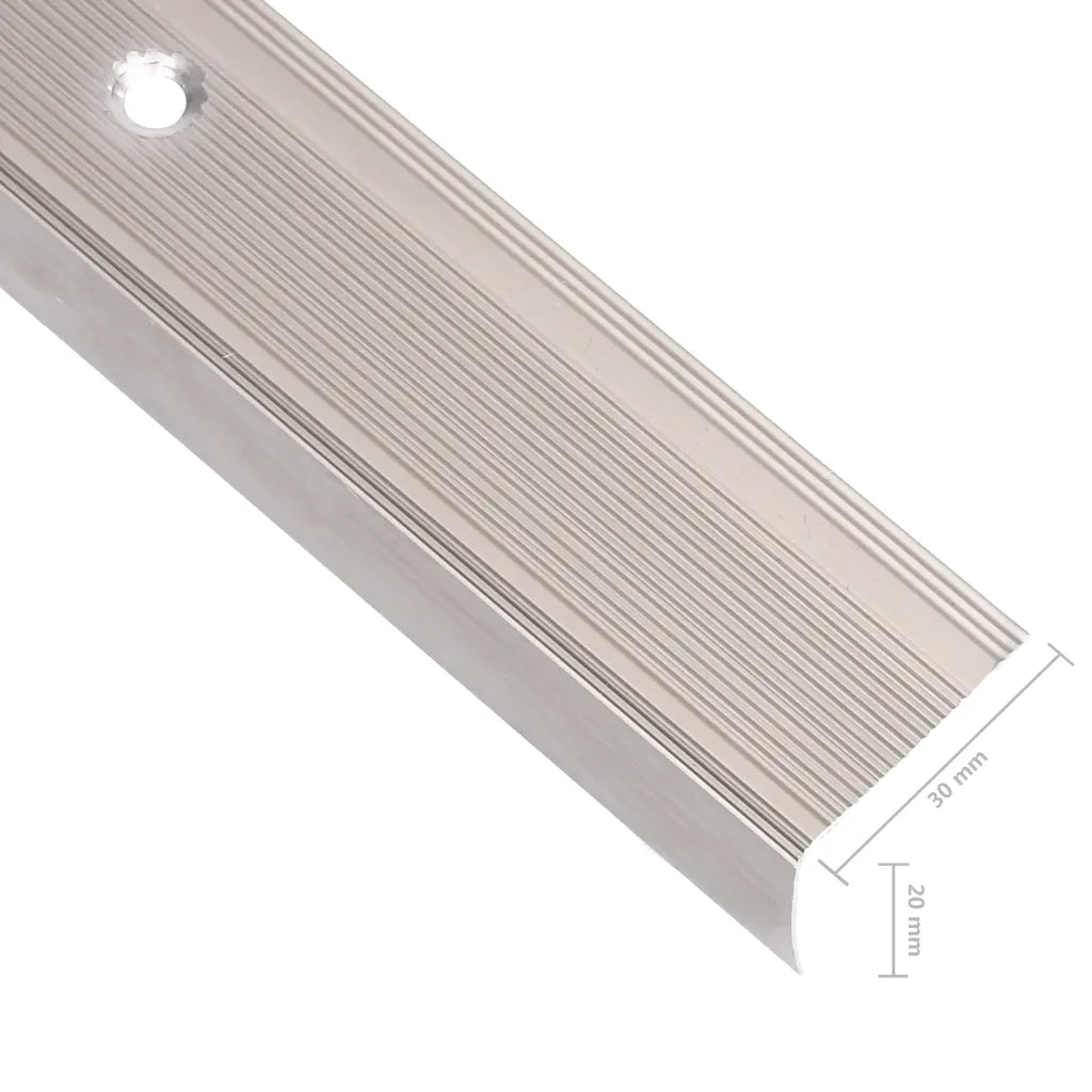 Profili a L per Gradini 5 pz in Alluminio 90 cm Champagne CFW9773127