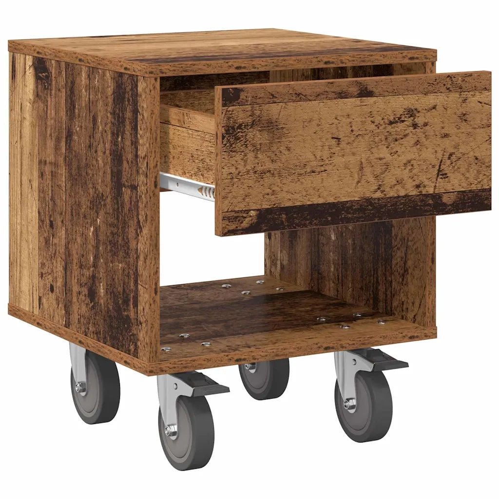 Comodino 2 pcs Legno vecchio 40,5 x 40 x 48 cm