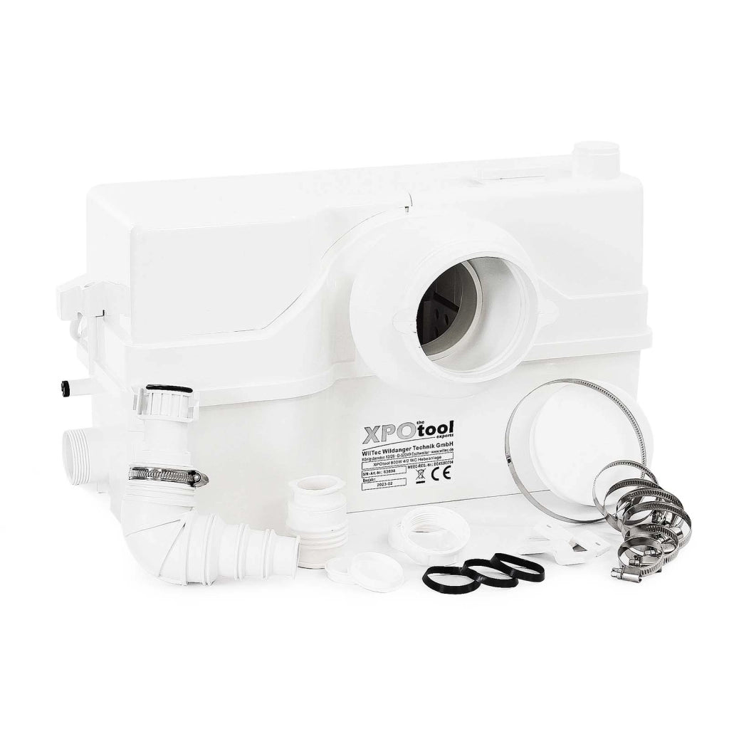 Stazione di sollevamento 4/2 con trituratore WC 800 watt Pompa per acque reflue
