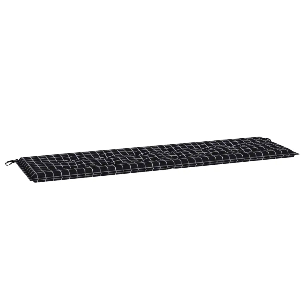 Cuscino per sedie | Cuscino per Panchina Quadro Nero 150 x 50 x 3 cm Tessuto Oxford