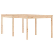 Tavolo da Giardino | Tavolino da esterno 203,5x100x76 cm in Legno Massello di Pino