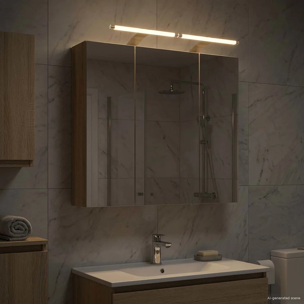 Mobiletto per specchio da bagno Rovere Sonoma 70 x 14,5 x 70 cm