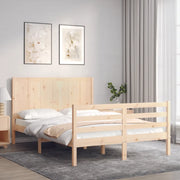 Giroletto con Testiera Small Double-Struttura Letto in Legno Massello 498417