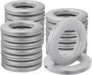 32 pezzi di anelli per tenda, anelli per tenda, anelli in tessuto, diametro interno 40 mm, anelli DIY per tenda da finestra, tenda doccia, tenda da porta (matte argento)