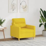 Poltrona-Divano Sedia Giallo Chiaro 60 cm in Tessuto 603477