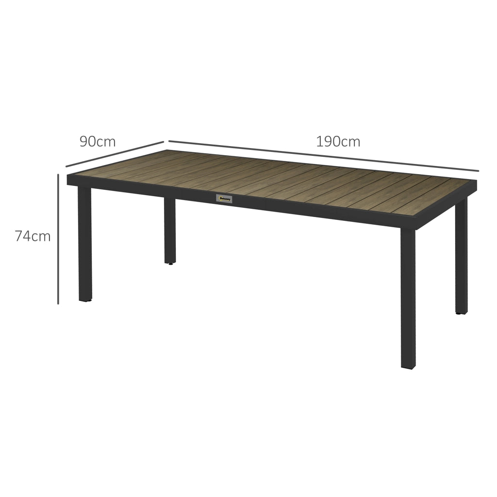 Tavolo da pranzo rettangolare allungabile per 8 persone ¨C zephmum ¨C Legno effetto quercia