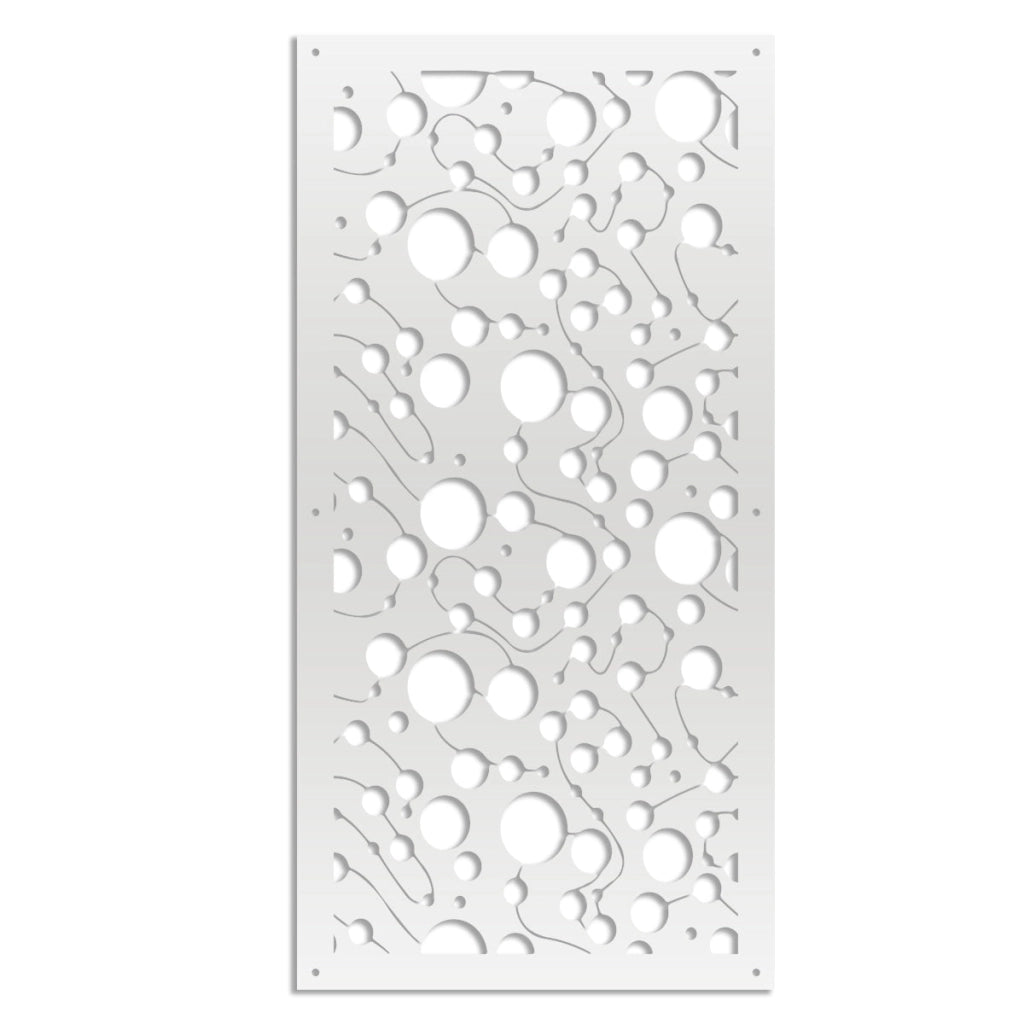 BAKTERIA- Pannello in PVC traforato - Parasole Colore: bianco, Misura: 73x148 cm