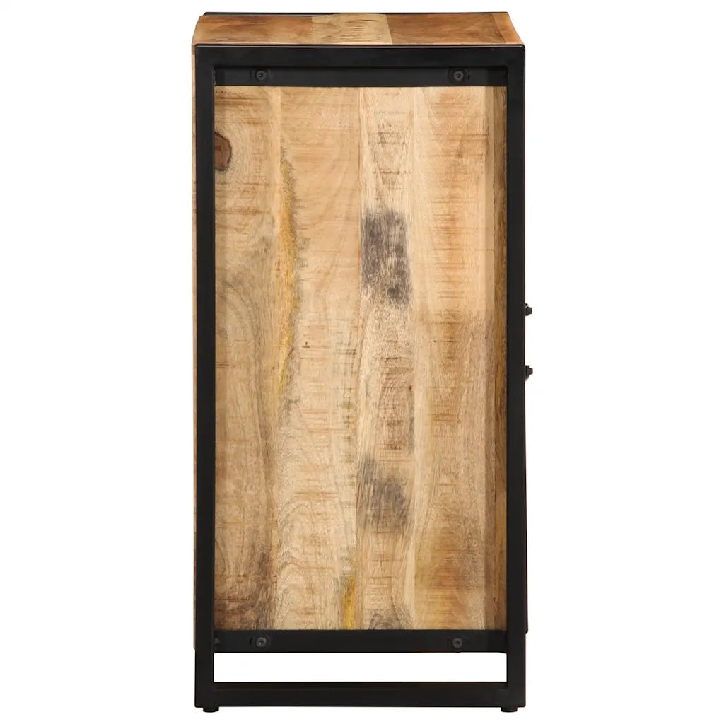Credenza-Buffet-Armadio da cucina 55x35x70 cm in Legno Massello di Mango Grezzo 778270