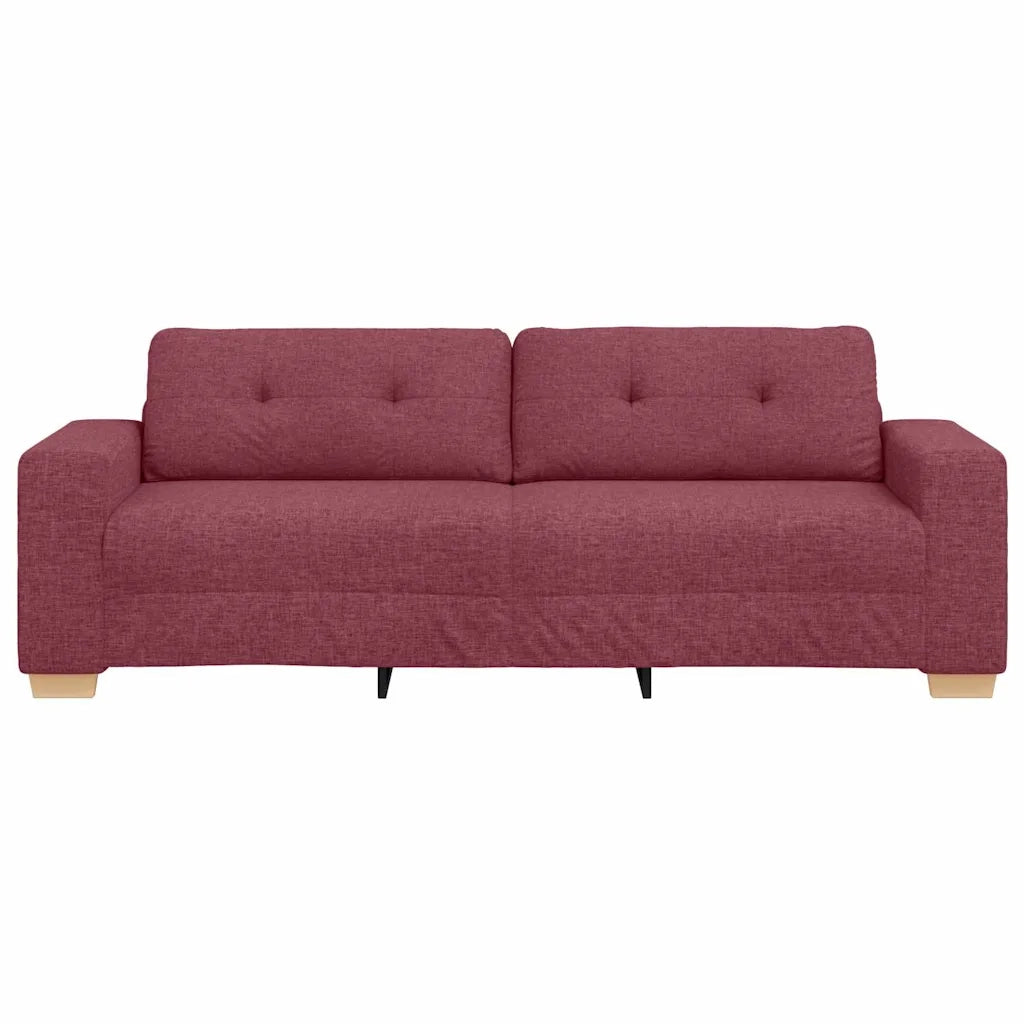 Divano 3-Persone con cuscino Rosso vino Tessuto 4105091