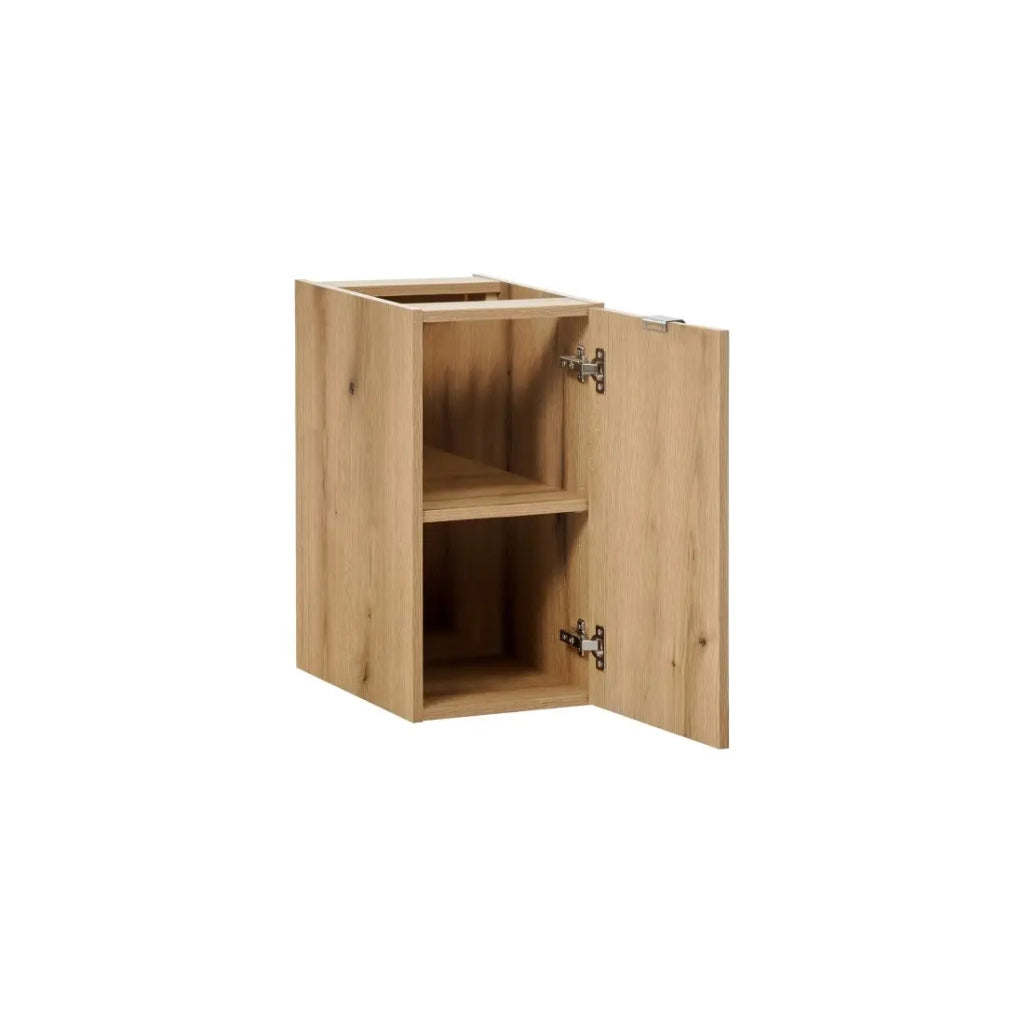 Mobile da bagno VANO – 1 porta – Colore rovere – L30 × P57 × H39 cm – Da appendere