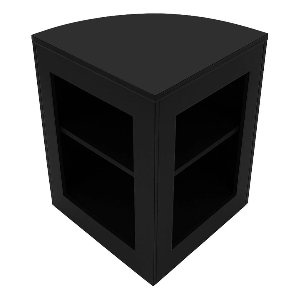 Set Banconi Negozi Nero Phoenix LED C1200 CM60 TB60 con Serrature e Vetrina