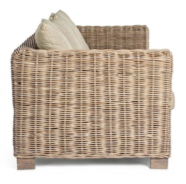 Divano 3 Posti 210x90x83h cm con Cuscini Fortaleza