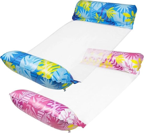 Piscina per adulti con design 4-in-1 a 2 sezioni - Drijvend, inclinabile, gonfiabile e ripiegabile - Inclusa lettina e materasso - Portatile e ultraleggero - Ideale per il bagno.