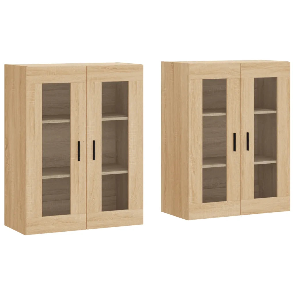 Armadietti a Parete 2 pz Rovere Sonoma in Legno Multistrato CFW2439424