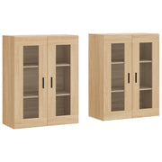 Armadietti a Parete 2 pz Rovere Sonoma in Legno Multistrato CFW2439424