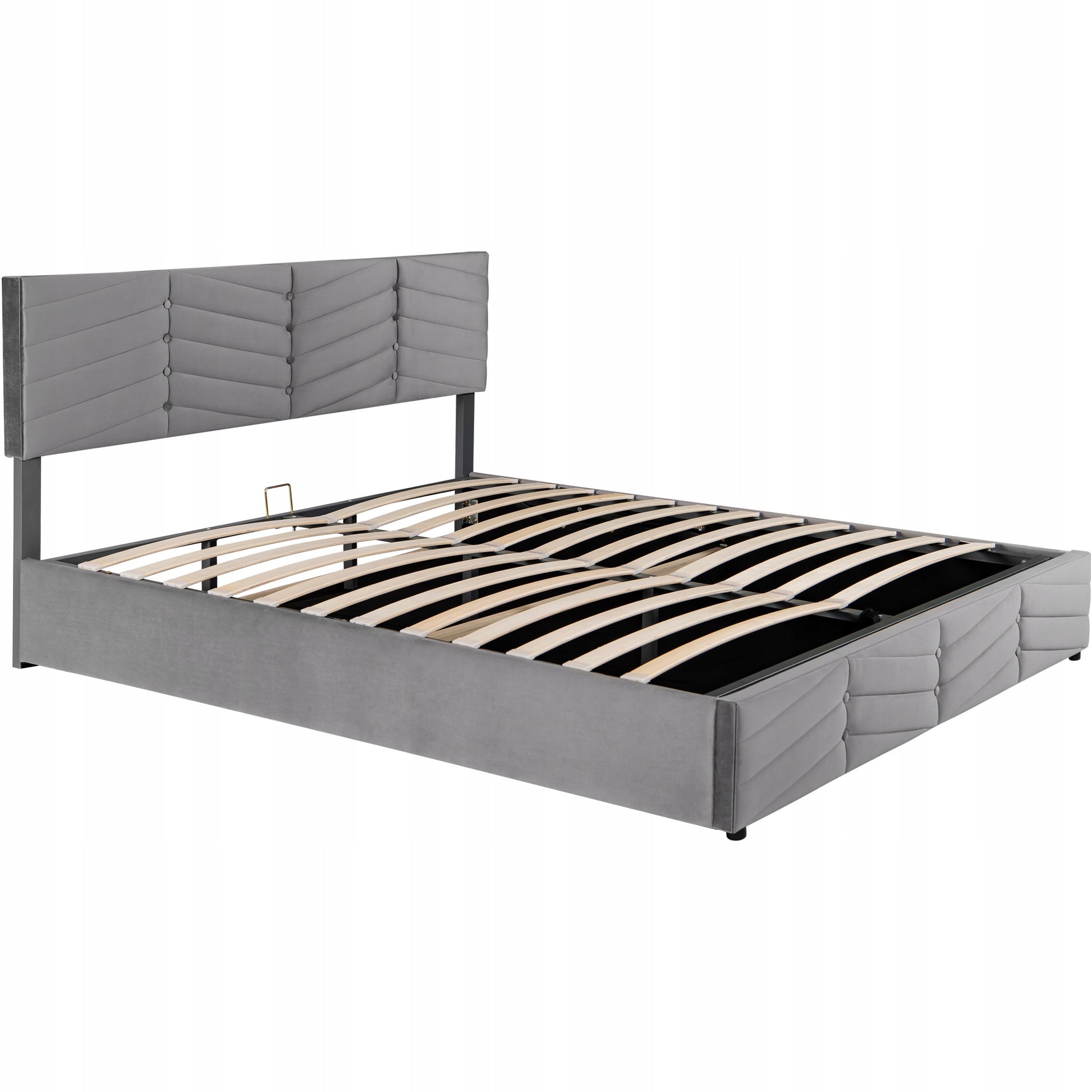 Letto singolo 90x200 - Xylo - Con panchina, gambe dorate, colore beige