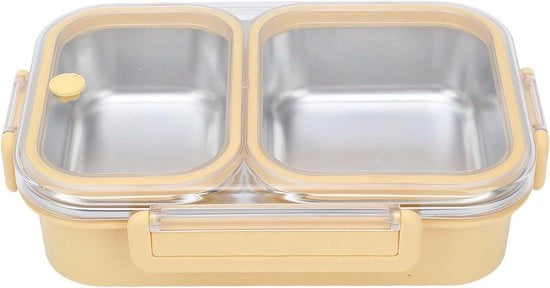 Contenitore di Cibo per Auto Portatile 2 Compartimenti 1.2L (64k5gen7cb-11) - Contenitore di Cibo per Viaggio