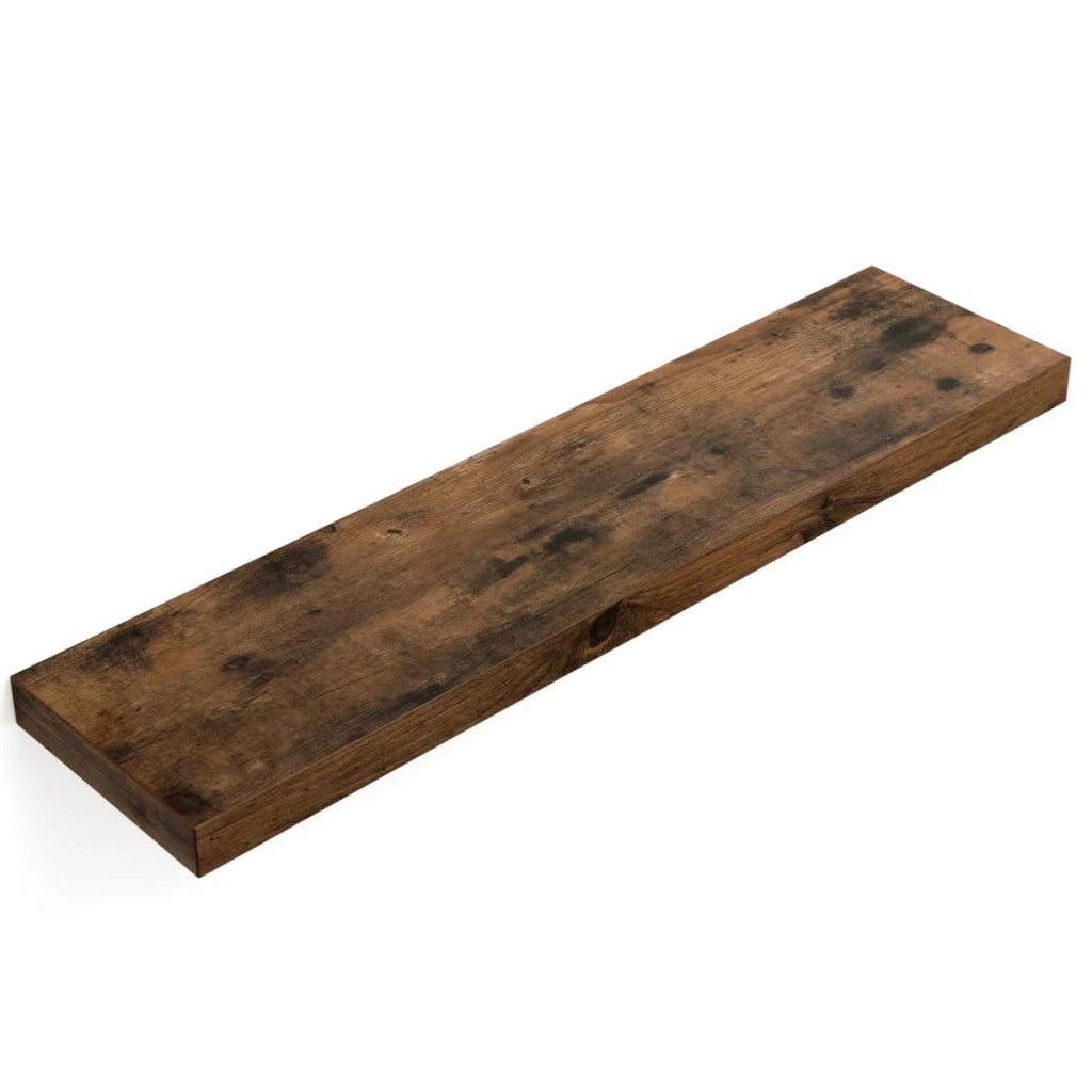 Mensola da parete mensola da parete mensola sospesa mensola portaoggetti 80 x 20 x 38 cm MDF marrone 12_0005785