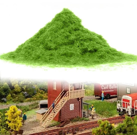 Erba Finta Realistica - Modello di Erba - Polvere di Erba Finta Statica - 30 g/Confezione - Adatto per Architettura Paisaggistica