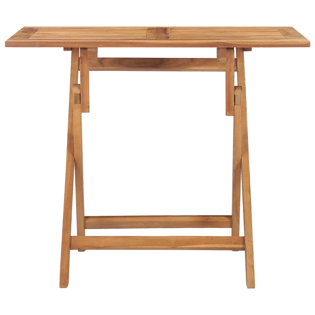 Tavolo da Giardino Pieghevole 90x60x75 cm in Massello di Teak cod mxl 59320