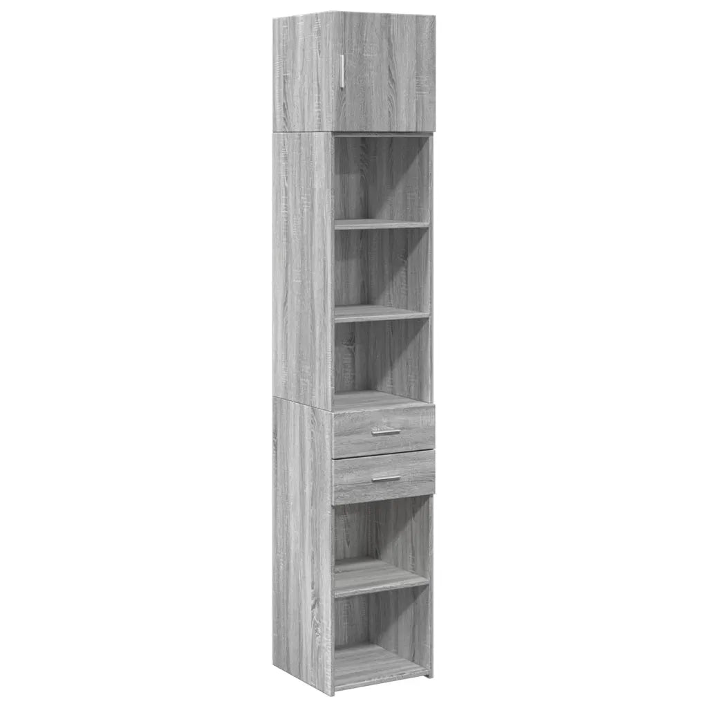 Mobile Sottile Grigio Sonoma 40x42,5x225 cm in Truciolato