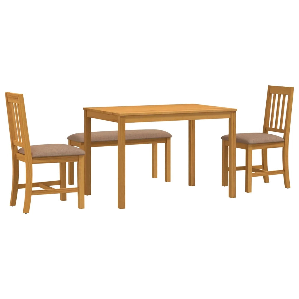 Set da pranzo 4 pz Grigio Legno di Quercia Massello 3430293