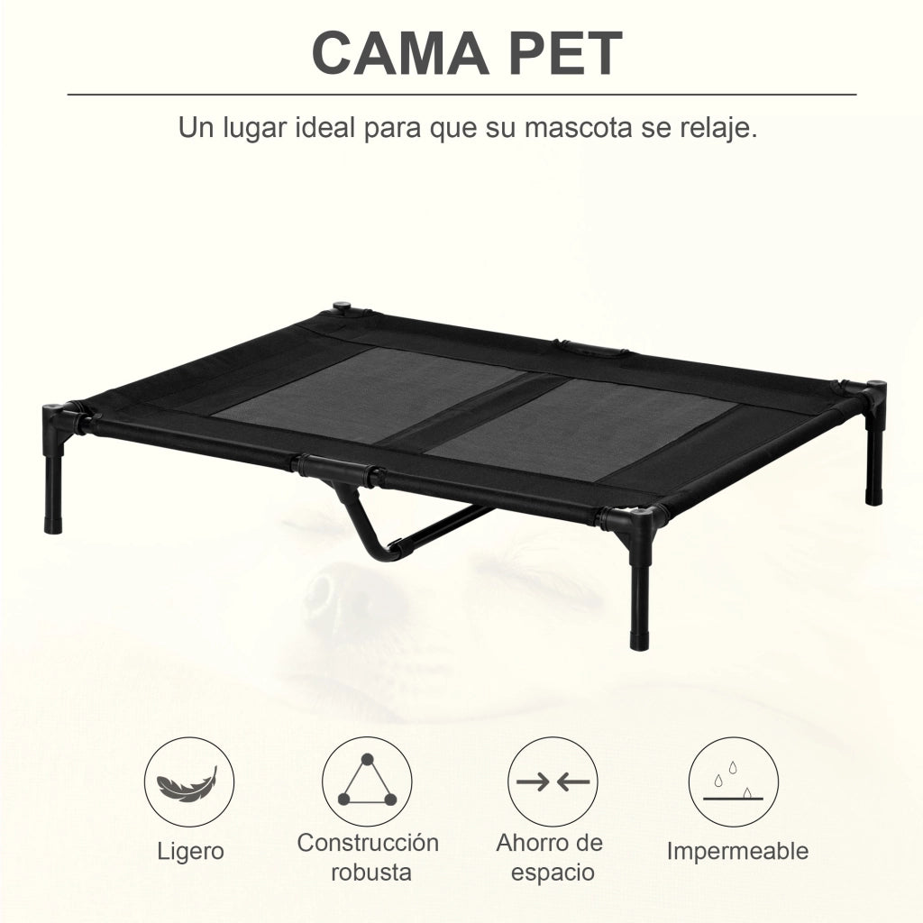 Cuccia per Cani Portatile ¨C Zephmum ¨C 92x76x18 cm Nero
