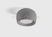 MYSIA lampada da Soffitto 1 Luce attacco GX53 Grigia RAL 7039 in gesso 11x11cm