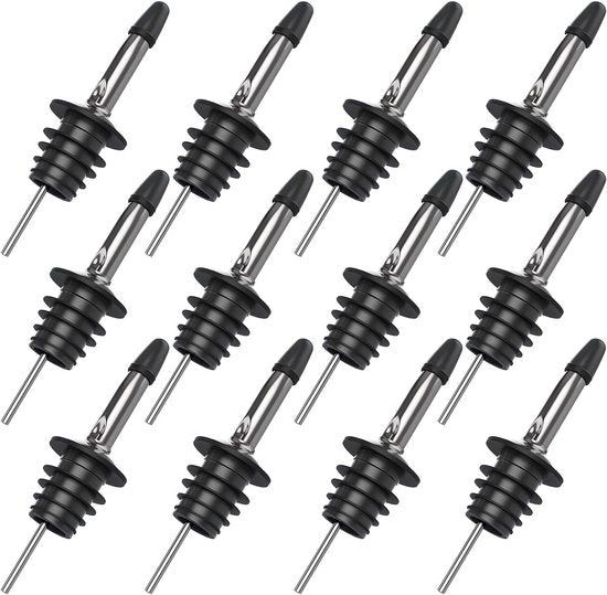Schenktuiten 12-pack per bottiglie di vino, accessori per bar, imbottigliatori per bottiglie di vino con coperture in tessuto in gomma, imbottigliatori per olio d'oliva e vino, accessori per bar