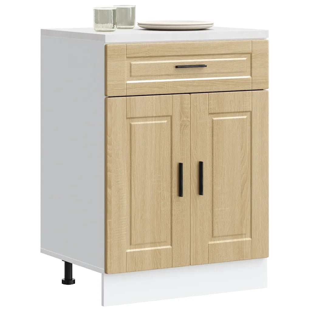 Base da Cucina-Mobile Base da Cucina Porto Rovere Sonoma in Legno Multistrato 288151