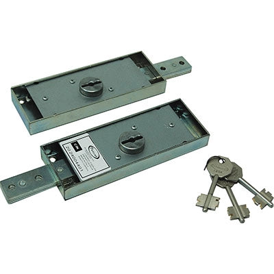 SERRATURA SERRANDA APPLICARE 1625KA POTENT - DM LATERALE DX+SX C.DIRITTO CF=PZ 2- 1 confezioni