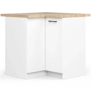 Mobile cucina modulare con piano di lavoro AKORD OLIWIA Bianco 90 cm 2 ante 90x46x85 cm