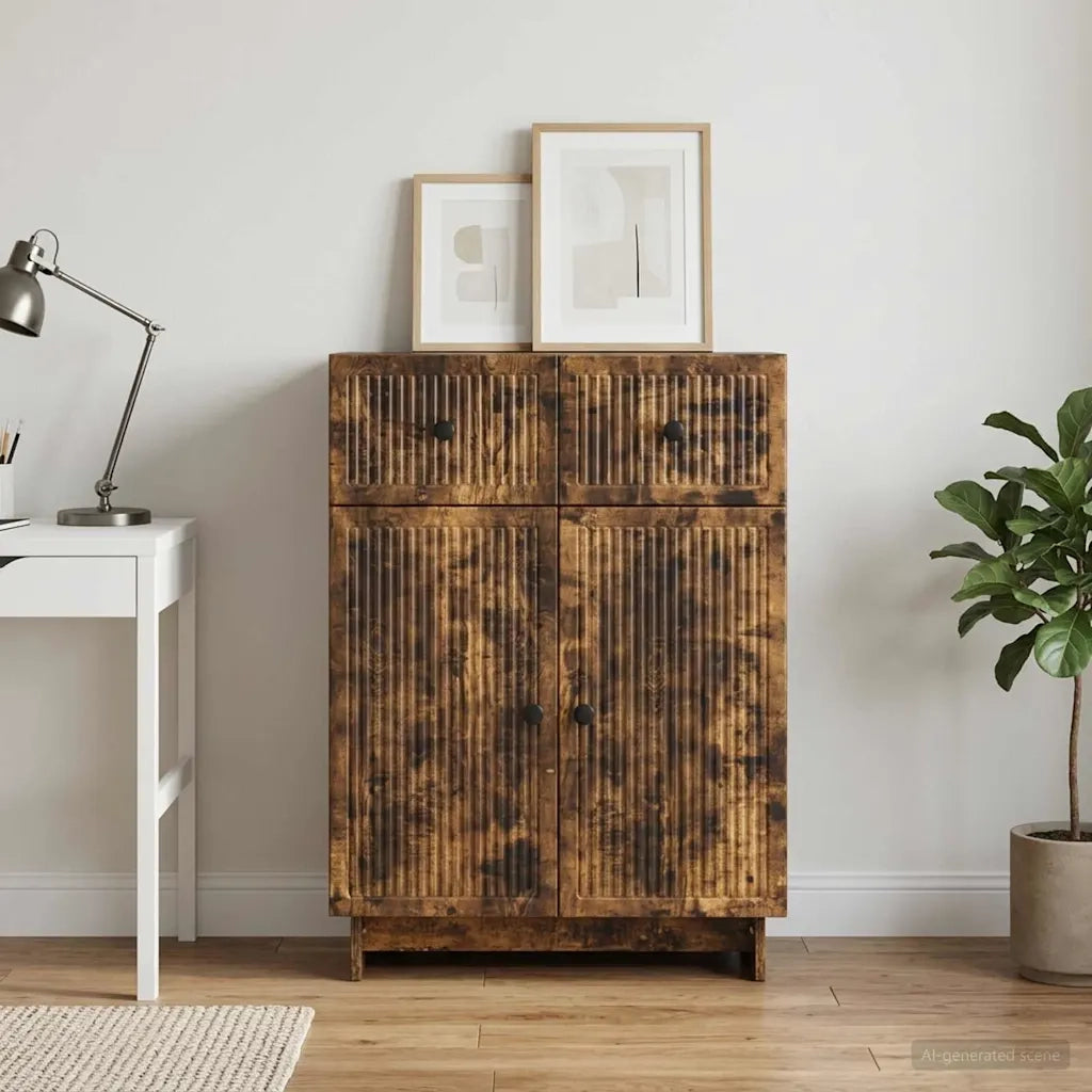 Credenza Rovere Fumo 66 x 34,5 x 90 cm Legno ingegnerizzato 893950