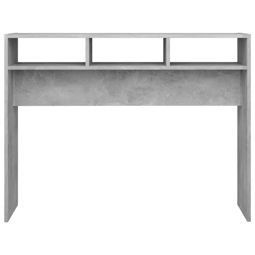 Tavolino Consolle Grigio Cemento 105x30x80cm Legno Multistrato 808309