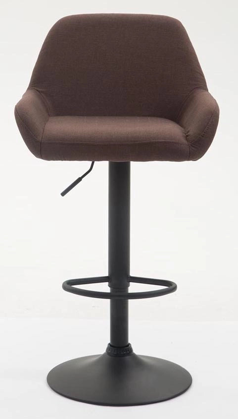 Sgabello Braga in tessuto marrone,nero
