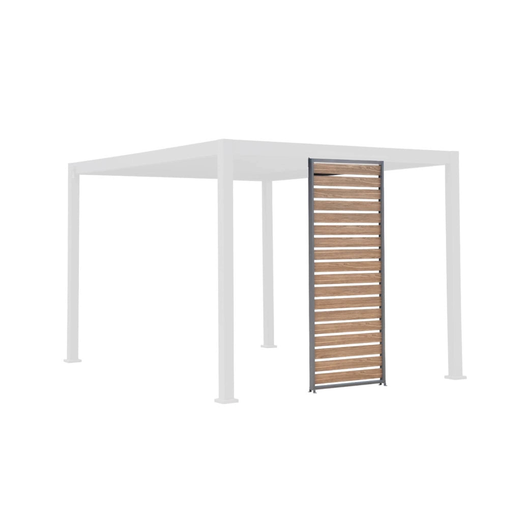 Persiana 1m in alluminio effetto legno per pergola triomphe, antracite