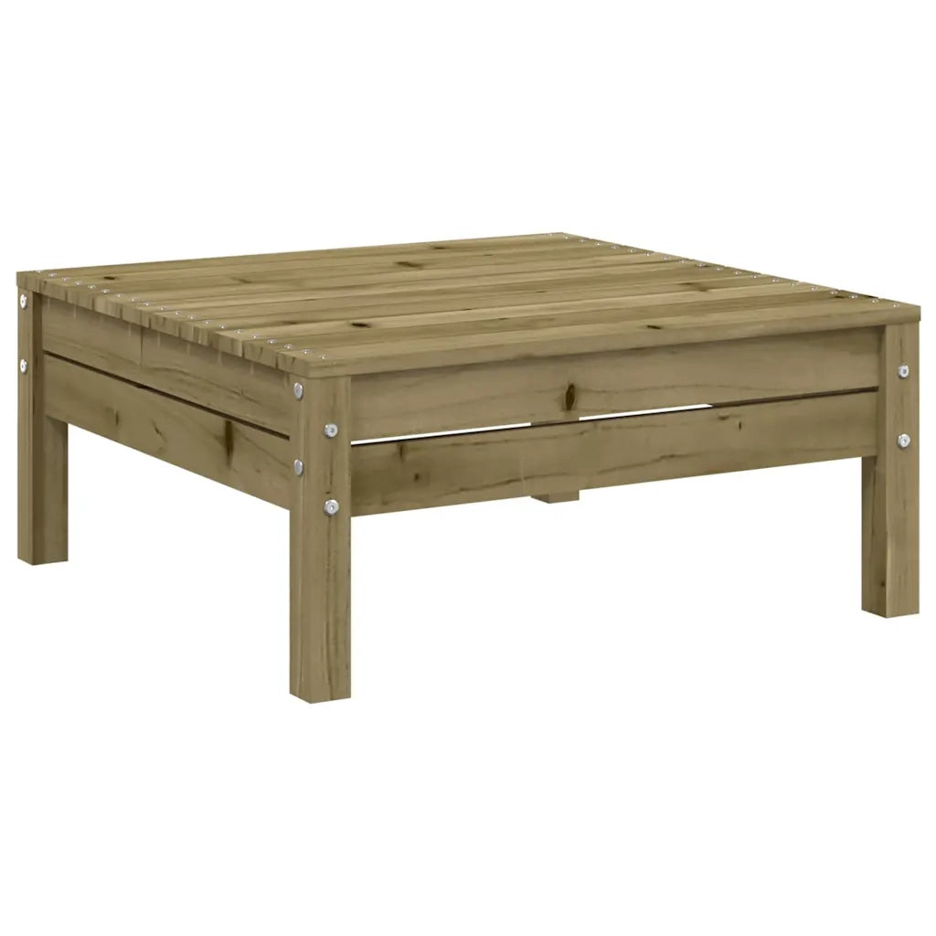 Divano da Giardino 2 Posti-Sofa da giardino con Poggiapiedi Legno Pino Impregnato