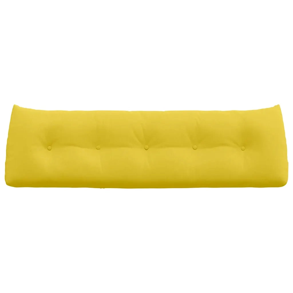 Cuscino per Schiena Giallo Chiaro 160 x 24 x 50 cm Tessuto 42014537