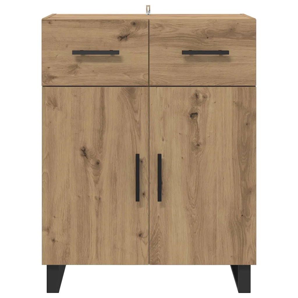 Credenza-Buffet-Armadio da cucina Rovere artigianale 69,5 x 34 x 90 cm Legno multistrato 224807
