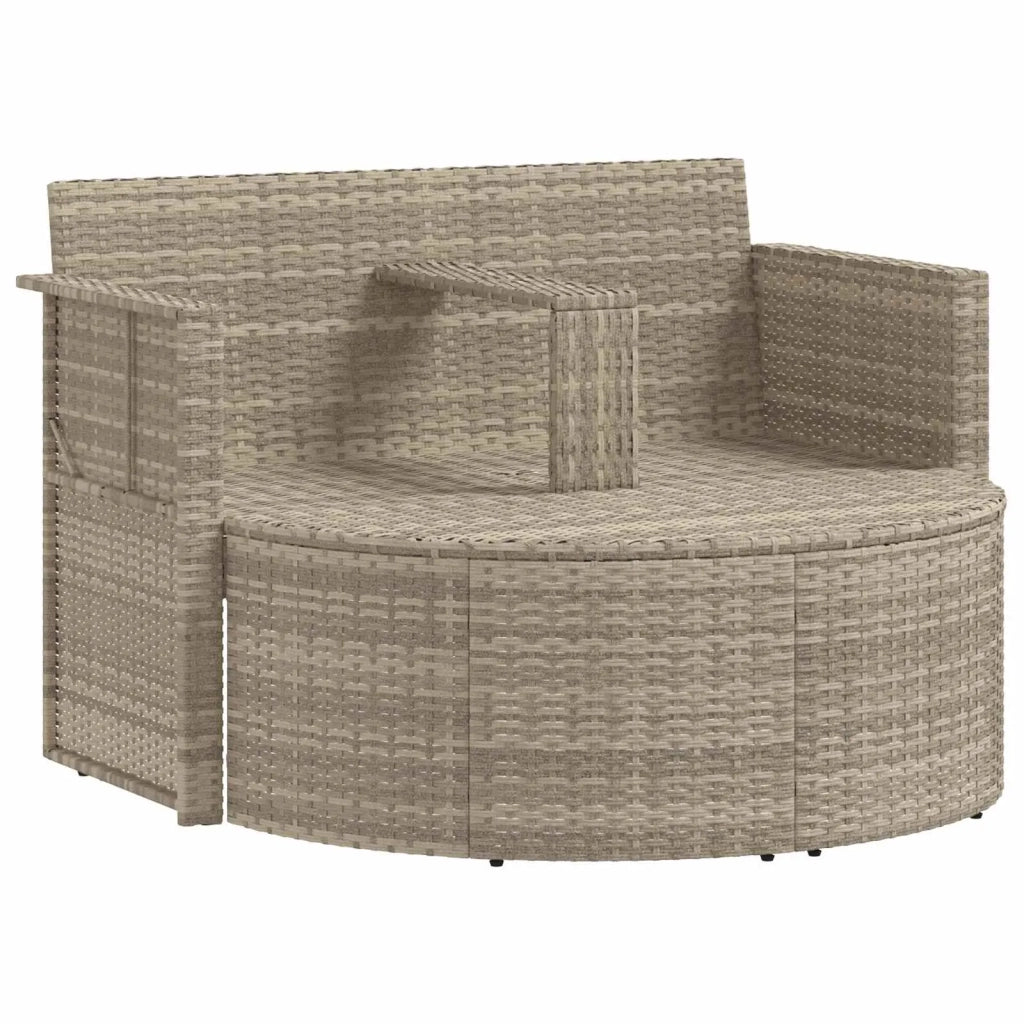 Divano da giardino 8 pz polyrattan Grigio chiaro e grigio scuro 42025901