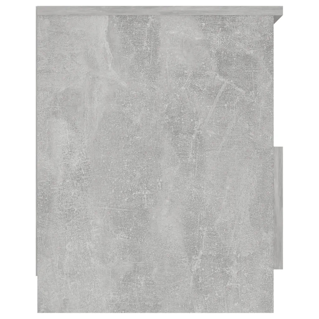 Comodini 2 pz-Set di 2 Tavolino da notte Grigio Cemento 40x40x50 cm in Legno Multistrato