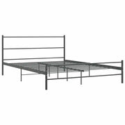 Giroletto senza Materasso Grigio in Metallo 140x200 cm 286494